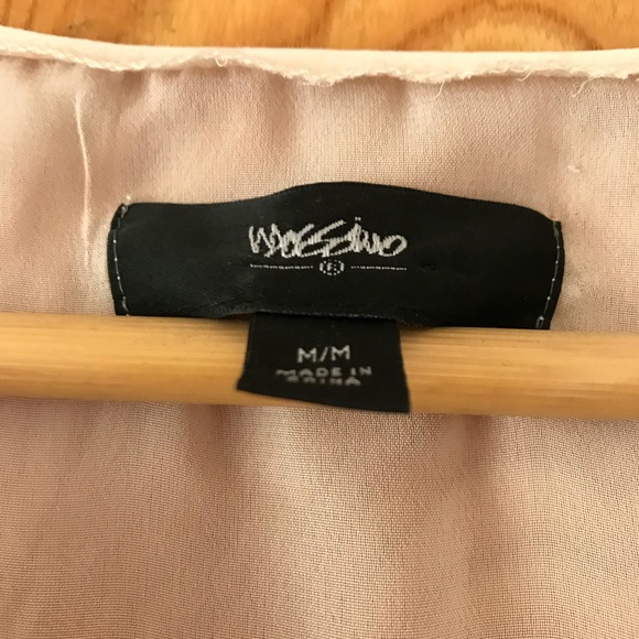 Massimo Sleeveless Cream Lacey Top - Picture 3 of 3